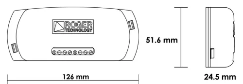Roger R93/RX433/U 2 csatornás rádióvevő, 433,92MHZ