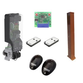   Roger TW90/600HS oszlopba szerelhető kapunyitó motor szett 1,5 m barna (RAL8011) oszloppal