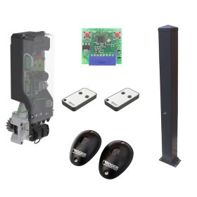   Roger TW90/600HS oszlopba szerelhető kapunyitó motor szett 1,8 m antracit (RAL7016) oszloppal