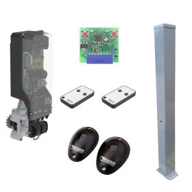   Roger TW90/600HS oszlopba szerelhető kapunyitó motor szett 1,8 m szürke (RAL9006) oszloppal
