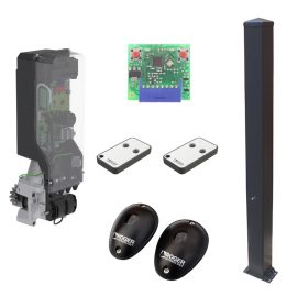   Roger TW90/600HS oszlopba szerelhető kapunyitó motor szett 2,1 m antracit (RAL7016) oszloppal