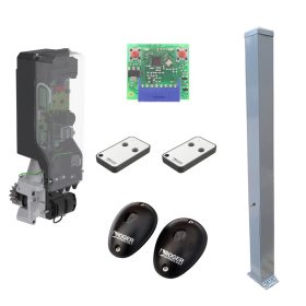   Roger TW90/600HS oszlopba szerelhető kapunyitó motor szett 2,1 m szürke (RAL9006) oszloppal