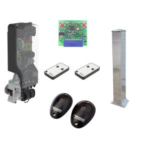   Roger TW90/800 oszlopba szerelhető kapunyitó motor szett 1,5 m natúr oszloppal