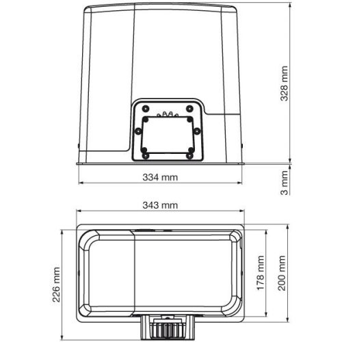 Vidue (V2) AYROS800 800 N-os tolókapunyitó motor szett 2 db távirányítóval